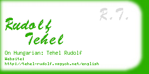 rudolf tehel business card